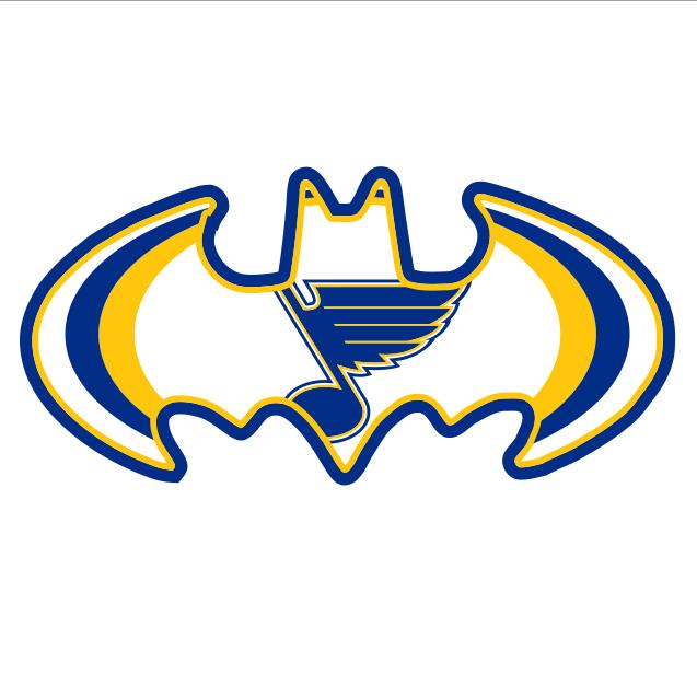 St. Louis Blues Batman Logo iron on transfers